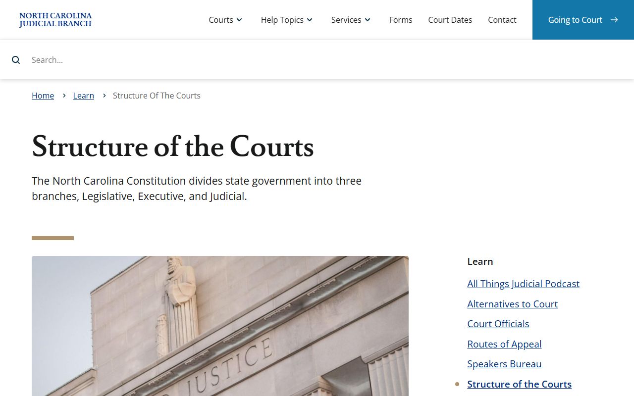 Nash County Clerk of Superior Court North Carolina court structure