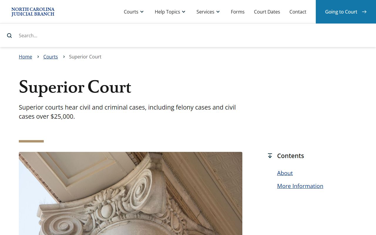 Nash County Clerk of Superior Court Superior Court overview