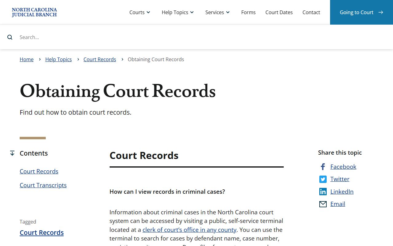 Nash County court records obtaining court records help topic