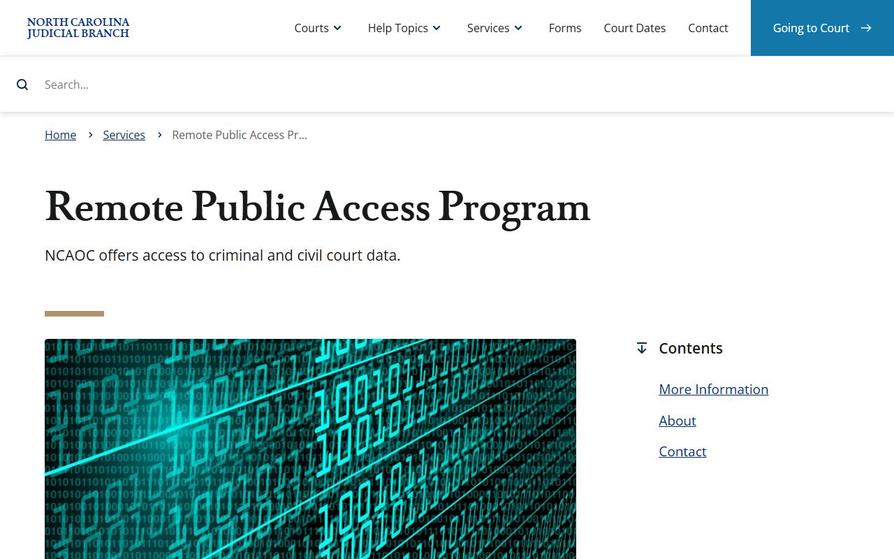 Nash County court records Remote Public Access Program
